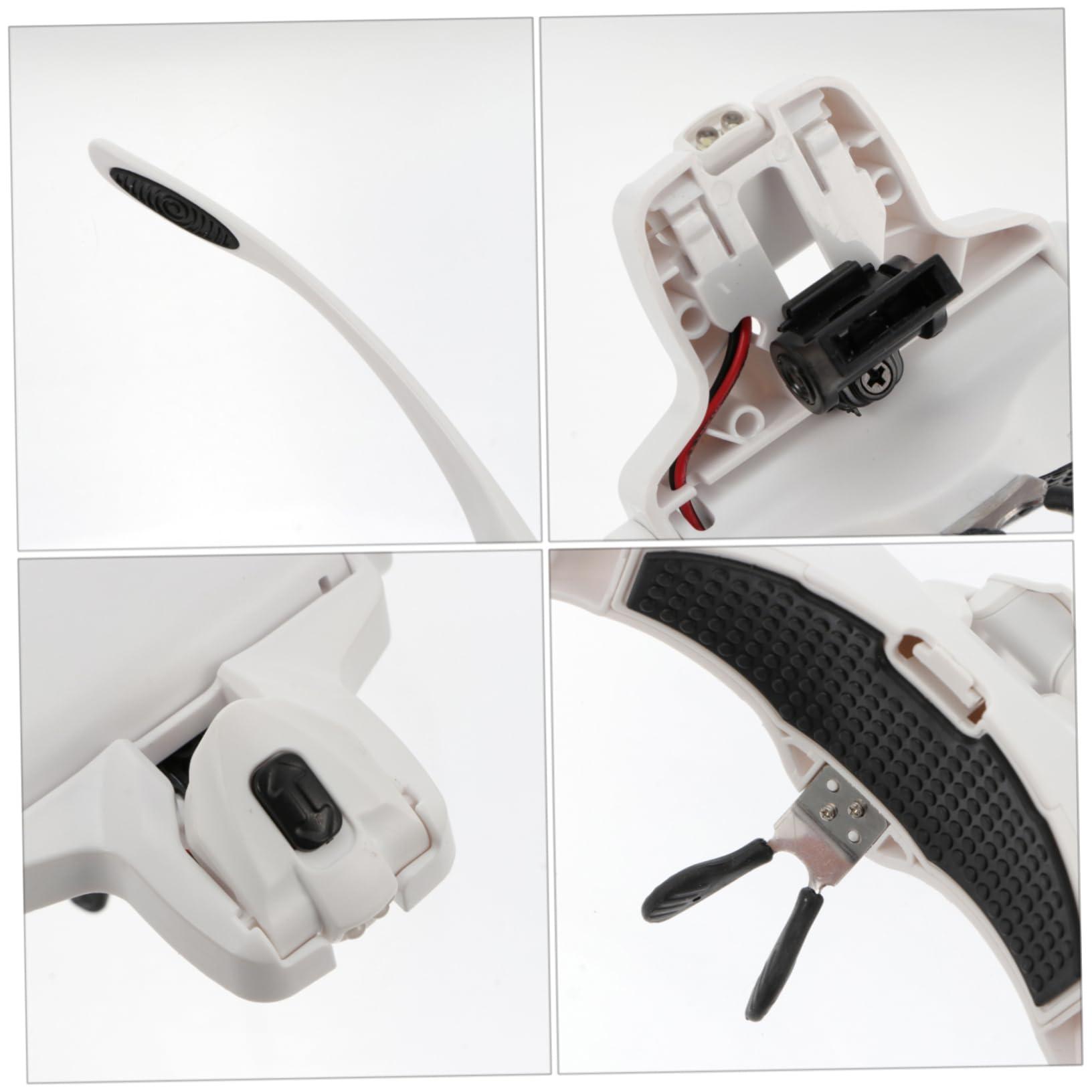 minkissy minkissy Led Magnifying Es Headlights Head Mount Magnifier for Reading Multifunctional Magnifying Glass for Engineers