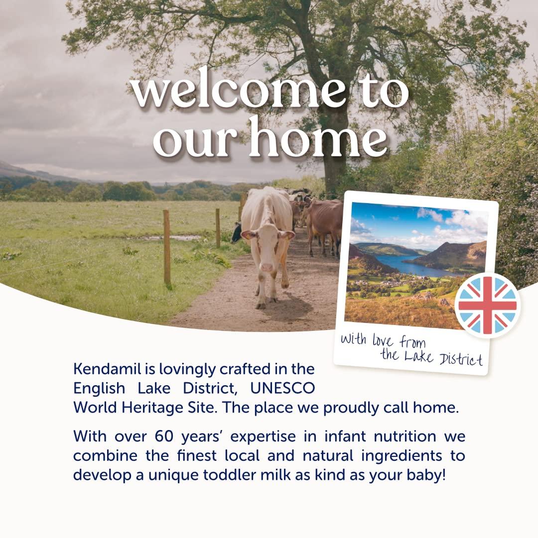 Kendamil (4x800g) Kendamil Toddler Milk, Stage 3, 6-Pack British Made, Whole Milk Formula, 12-36 Months Vegetarian, No Palm Oil, No GMOs with Omega 3 DHA, Omega 6 ARA and Prebiotics