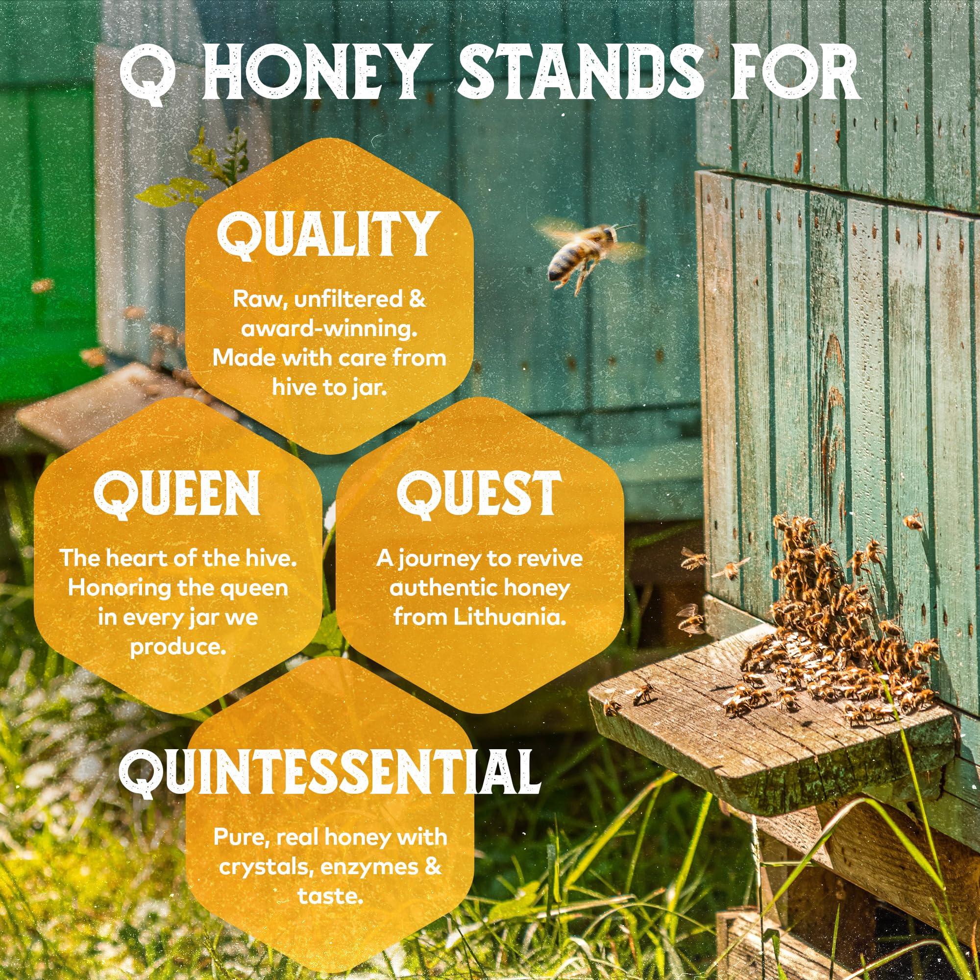 Q honey Pure Raw Honey 1kg Natural Unpasteurised Unfiltered Unheated Forest honey Wildflower Honey