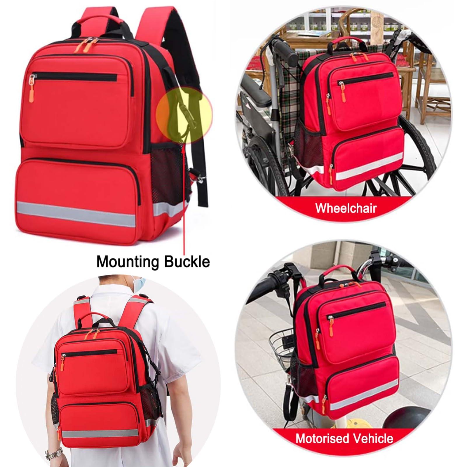 Cubstone Cubstone Wheelchair Backpack, Back of Seat Bag for Mobility Scooters-Large Wheelchair Accessories Bag with Reflective strip - Power & Manual Wheelchair Backpack Pouch for Adult-Bag Only (E)