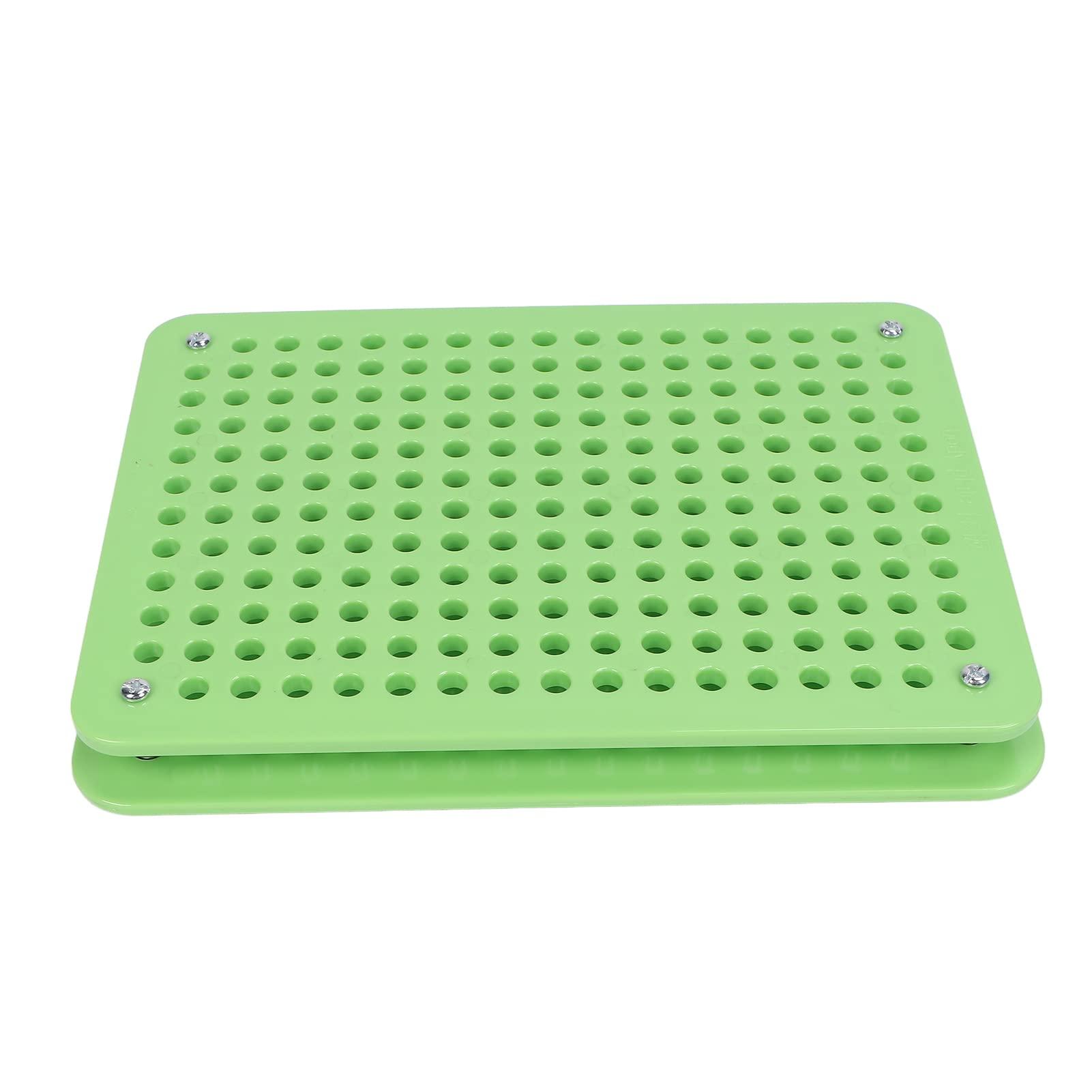 YUYTE 200 Holes #0 Capsule Filling Plate, Semi-Automatic Powder Filler ABS Version of Capsule Filling Machine Counter Organizer Stand
