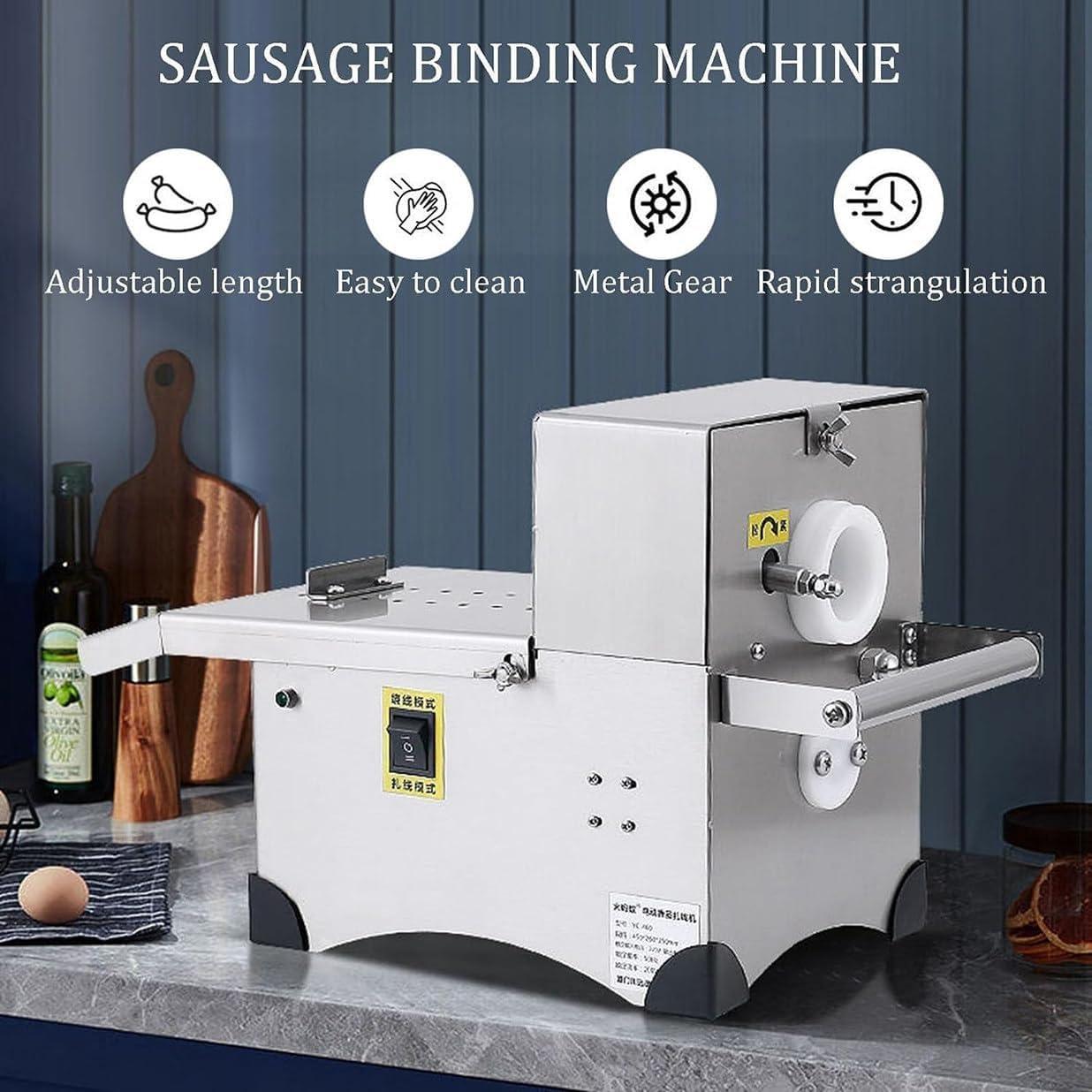 DAPANGGE DAPANGGE Electric Sausage Knotting Machine, Automatic Sausage Tying Machine Equipment, 2 Modes, Max Diameter 50mm, Commercial Sausage Linker Machine for Restaurant.