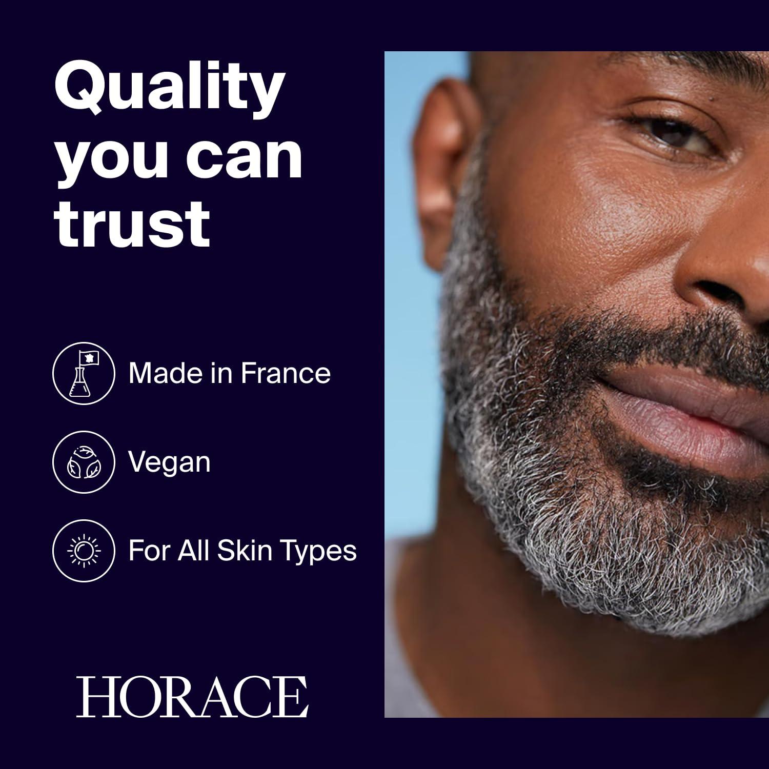 Horace HORACE Lemon & Mint Beard Oil for Men - Conditioner with Argan Oil - Gentle Beard Care for All Skin Types - Citrus, Aromatic Scent, 30 ml