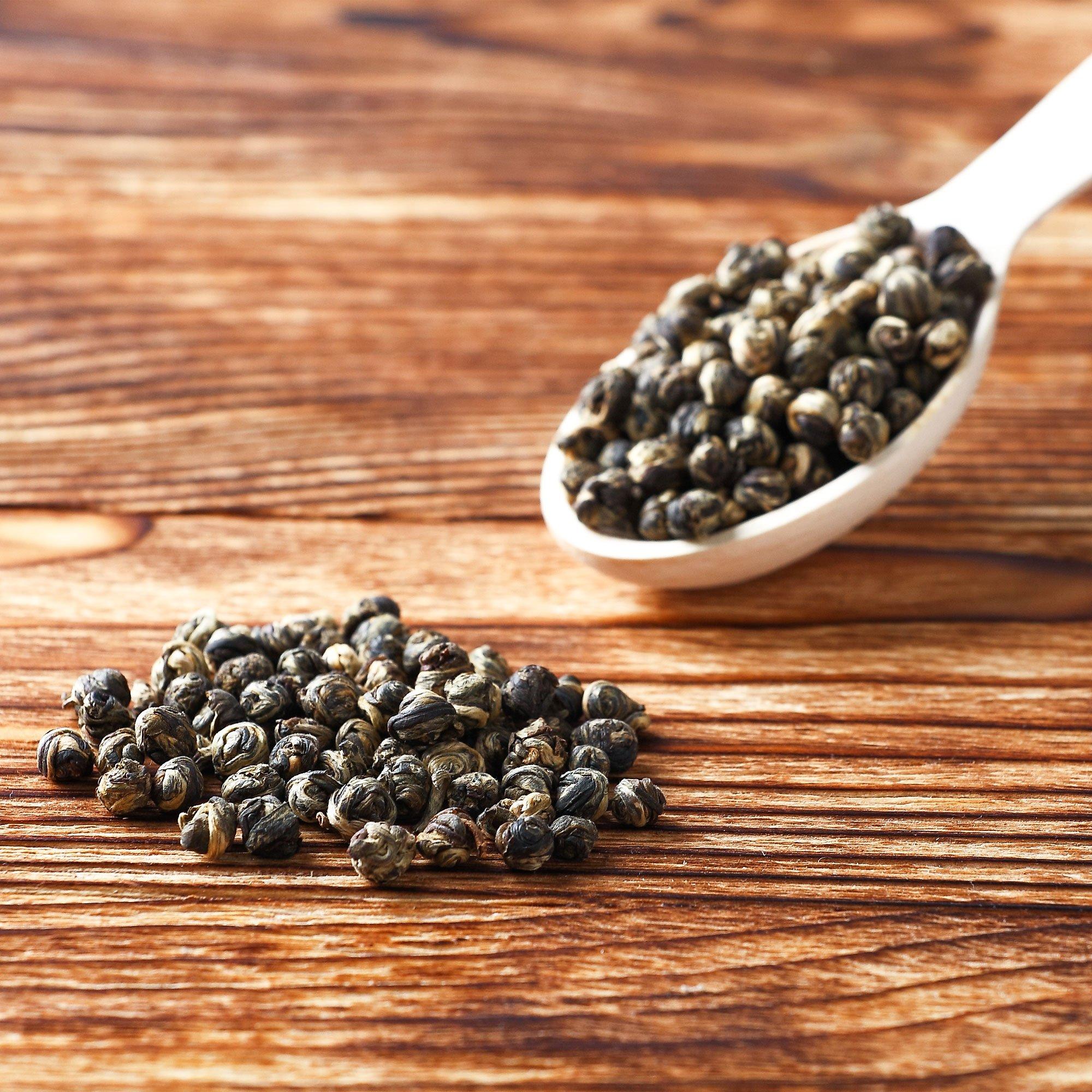 tealyra Tealyra - Imperial Jasmine Dragon Pearls - Loose Leaf Green Tea - Jasmine Green Tea with Pleasant Aroma and Tonic Effect - Best Chinese Green Tea - 400g (14-Ounce)