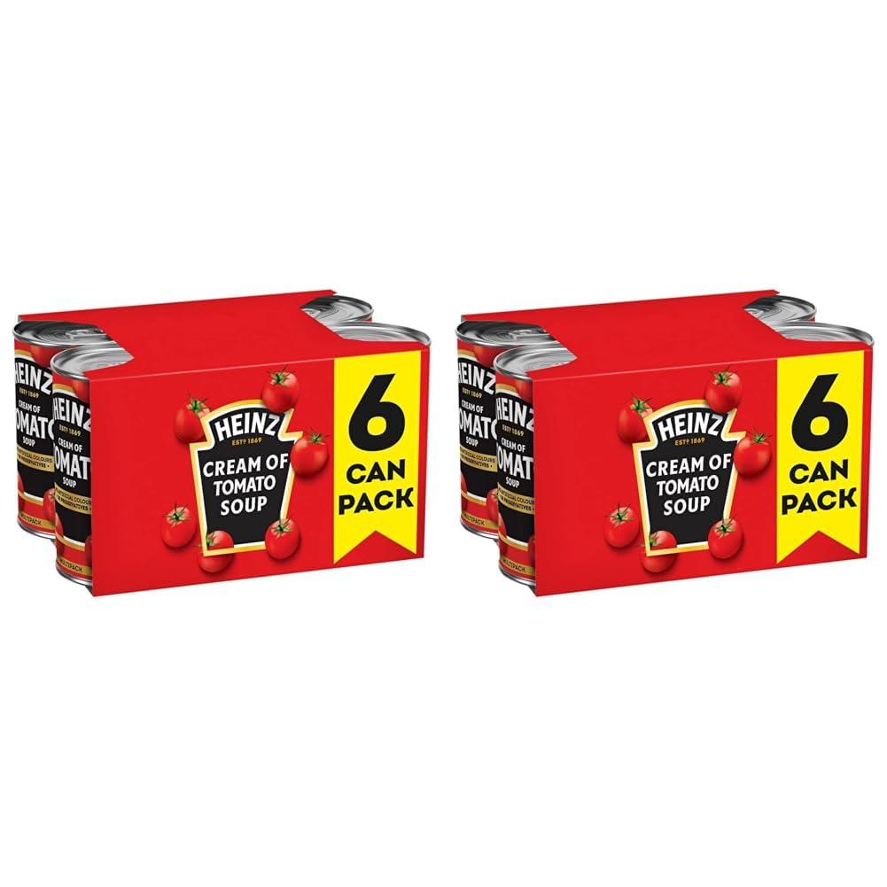 HEINZ Heinz Cream of Tomato Soup, 6 x 400 g (Pack of 2)