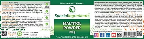 SPECIAL INGREDIENTS Maltitol Powder 10kg Premium Quality, Vegan, Non-GMO, Gluten Free, Non-irradiated  Recyclable Container
