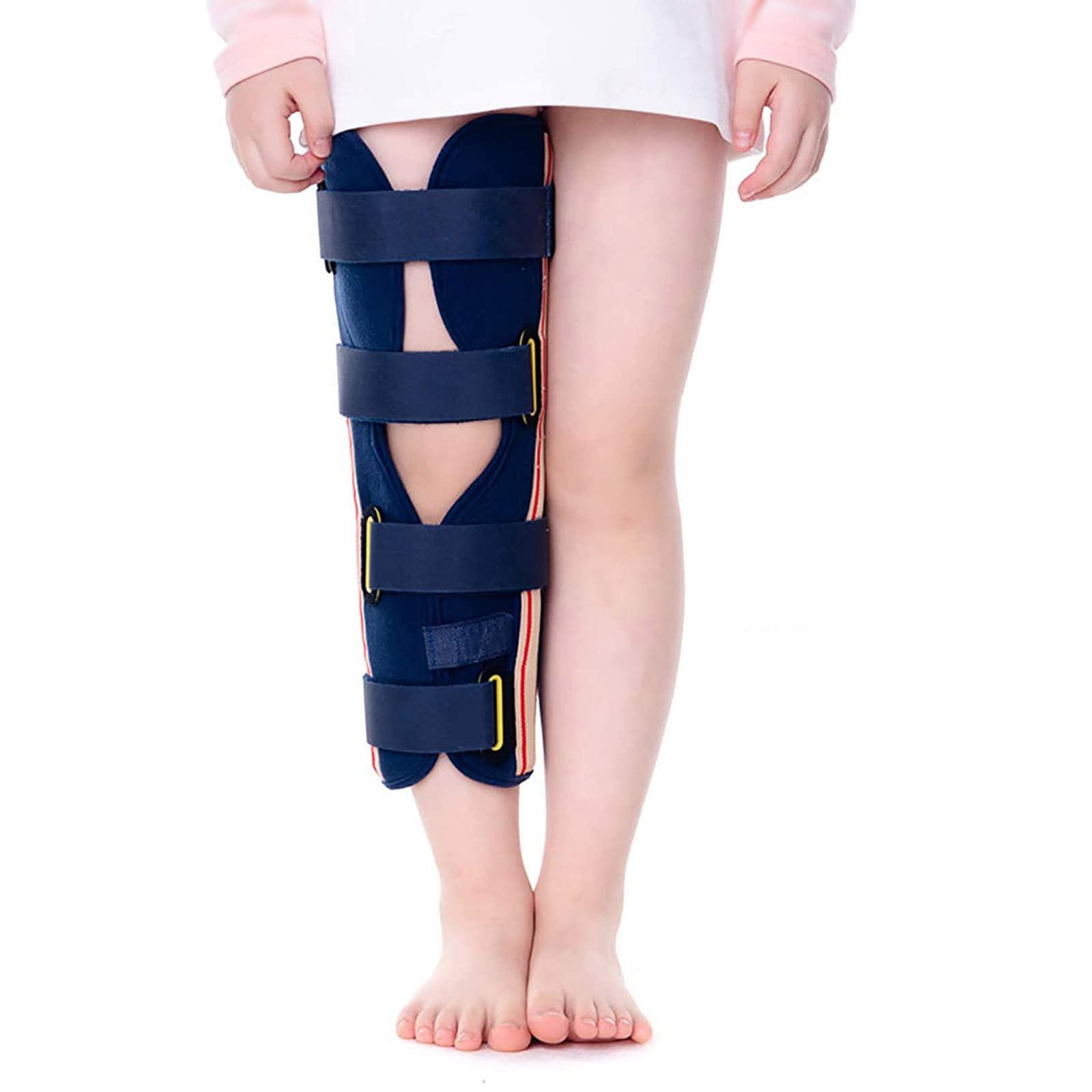 Generic Knee brace for kids, Kids Knee Immobilizer Pediatric Leg Immobilizer, Children\'s Knee Joint Knee Fixation Belt, Adjustable Knee Immobilizer Brace Support for Post OP Injury Osteoarthritis(M)