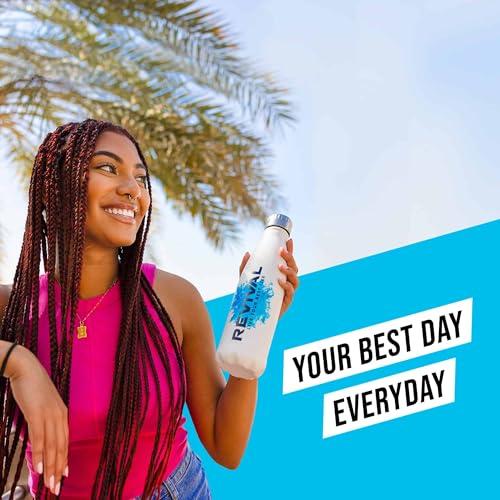 Revival Shots Revival Rapid Rehydration Electrolytes Powder - High Strength Vitamin C, B1, B3, B5, B12 Supplement Sachet Drink, Effervescent Electrolyte Hydration Tablets - 12 Pack Assorted Flavours