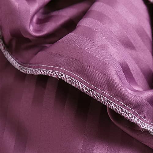 Highdi Highdi Massage Bed Cover with Face Hole Washable Massage Bed Sheet Cover Beauty Massage SPA Couch Cover Elastic Cord Edge All-round Wrap for Massage Bed (185 * 70cm,Deep purple)
