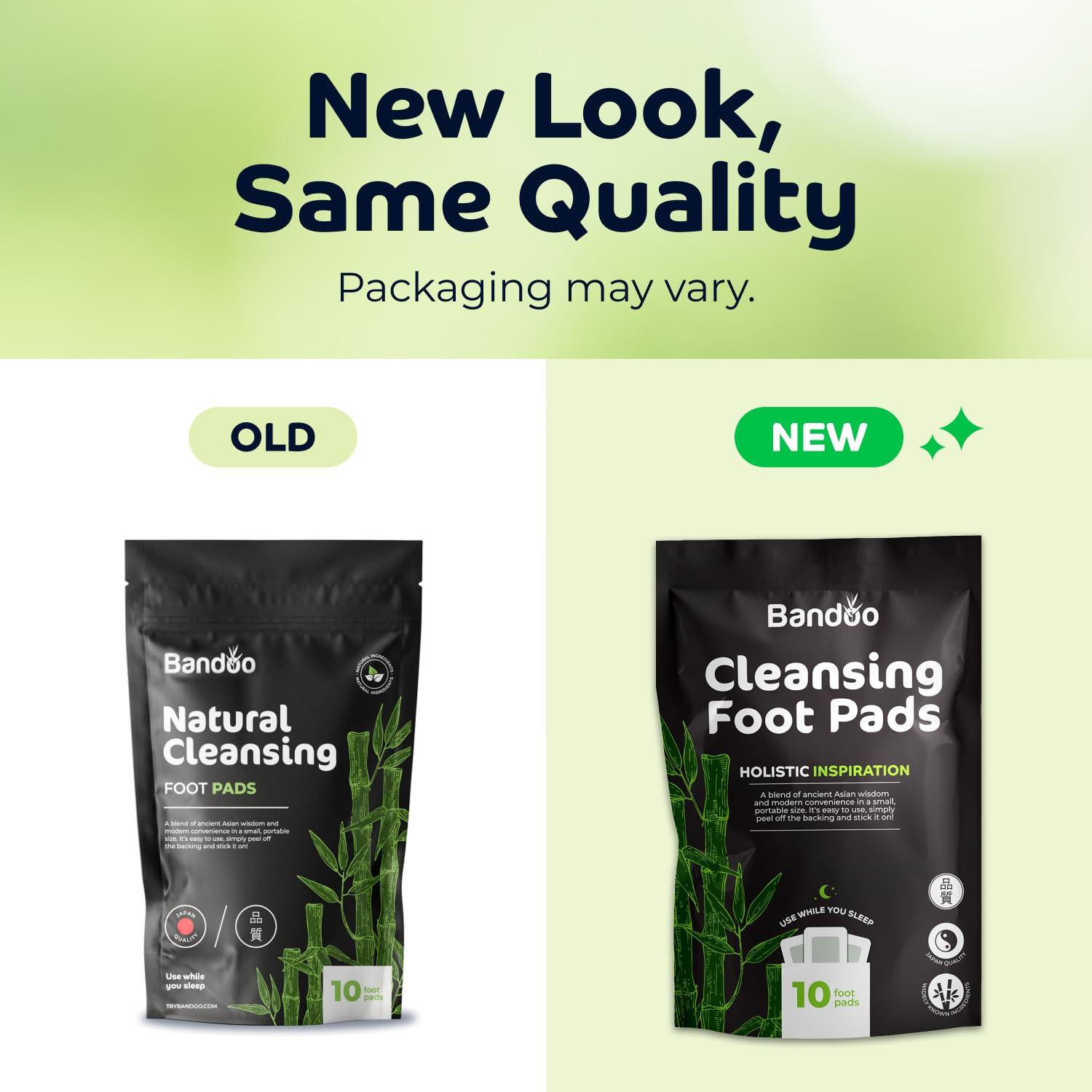 Bandoo Bandoo Detox Foot Pads | Natural Deep Cleansing Foot Pads | Japanese Foot Patches | Rana Pads | 10 Pads