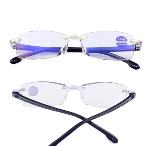 Generic Intelligent Zoom Anti Blue Light Presbyopia Glasses, Varifocal Reading Glasses for Mens Women, Color-Changing Anti-Blue Light Presbyopia Glasses, Autozoom Reading Glasses (2 SET)