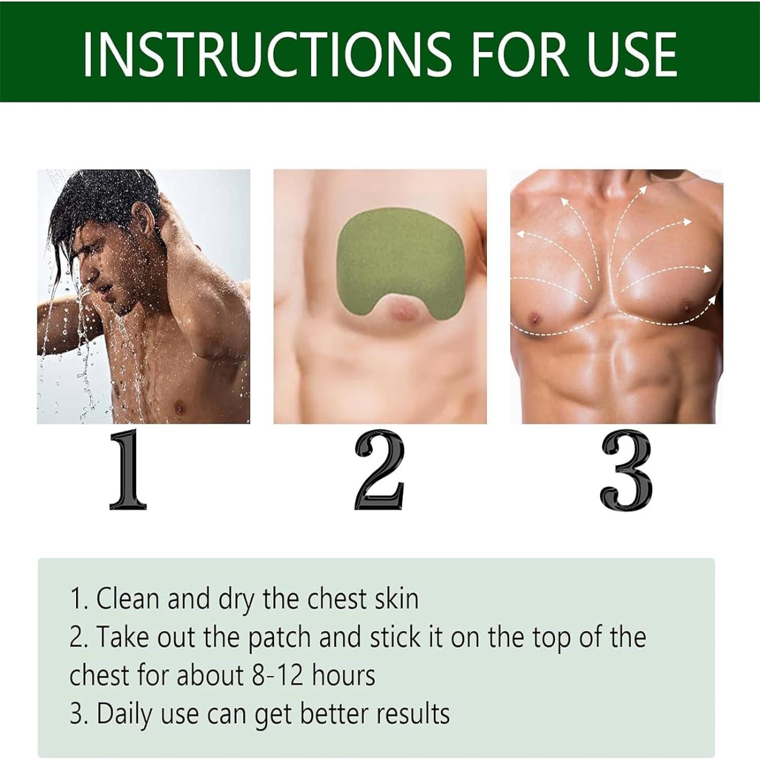 Kolarmo Turmericmax Gynecomastia Compress Patch,Luhaka Gynecomastia Cellulite Melting Patch,Gynecomastia Tightening Ginger for Men Chest Care Patch Turmeric Extract (3box)