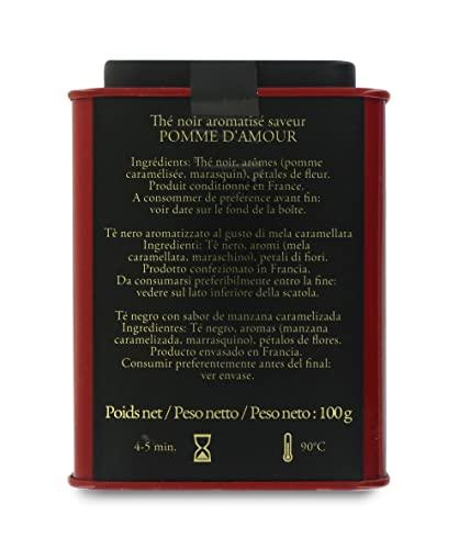 Passerini Pasticceria a Milano dal 1919 Pomme d\'Amour Black Tea, Apple-Flavoured Tea, 100g / 3.52oz Tin, Dammann Frres