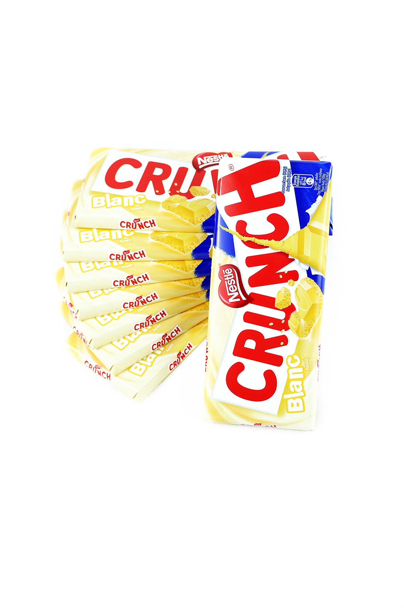 Nestl NESTLE CRUNCH WHITE Chocolate & CRISPED RICE - 8 x 100 gr Pack