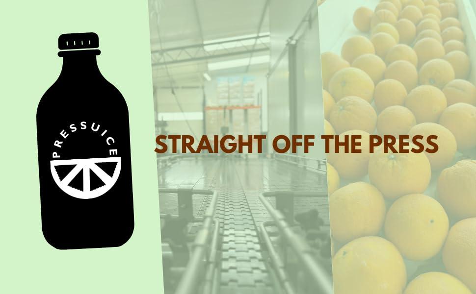 PRESSUICE PRESSUICE Fresh Sun Kissed Orange Juice not from concentrate | 1 carton 5 liters Fruit Juice NFC | Pressed Orange Semi Sweet Drink | No added Sugar | Natural Sugar Free Press Juice | Soft drinks