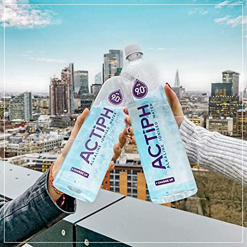 London Luxury Alkaline Ionised Spring Water pH9+ (12x 1L) Purified with Electrolytes Clean and Smooth Taste (12x 1000ml)