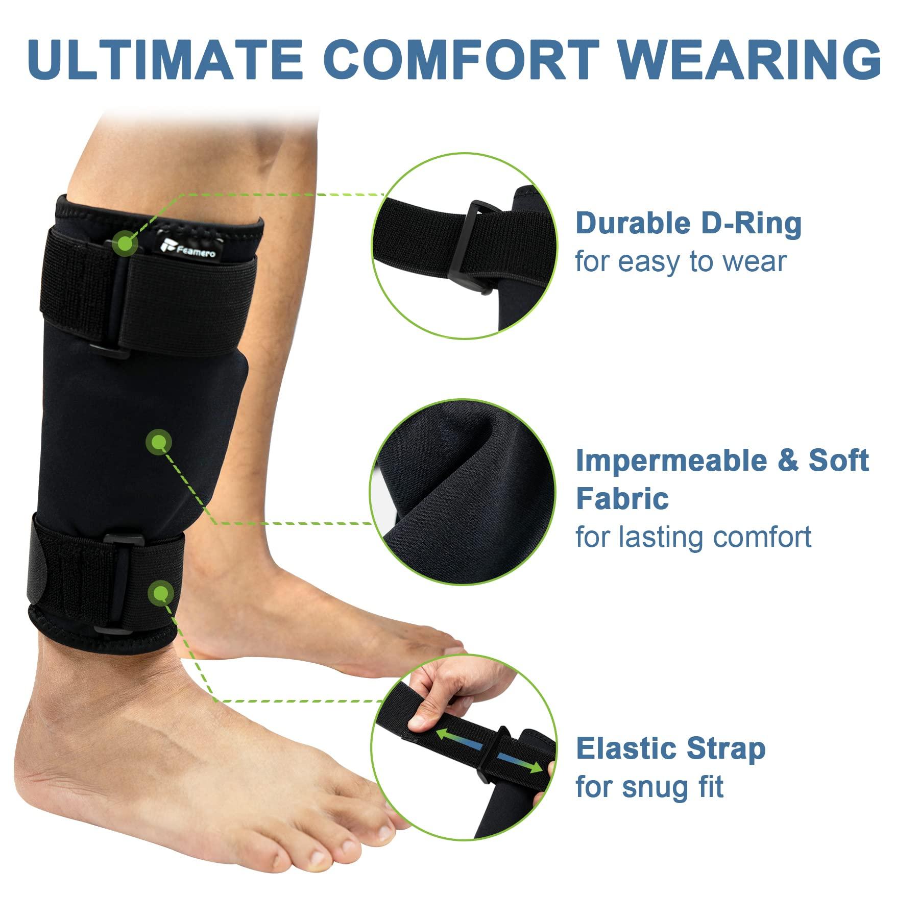 Feamero Feamero Ankle Monitor Cover Up for Scram, Gps, Alcohol Monitor Ankle Bracelet, Adjustable Velcro Straps, Protective Cover, Shock Absorbing, Ankle Monitor Bracelet Cover for Women & Men (S/M)