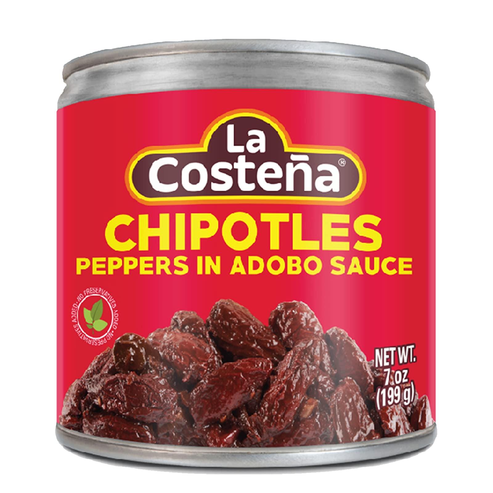 La Costena La Costena Chipotle Peppers In Adobo Sauce 7Oz Can - Pack Of 8