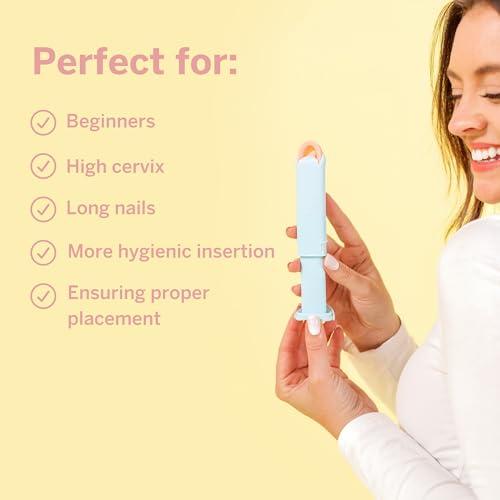 Pixie Cup Pixie Menstrual Disc Applicator - Inserts Like A Tampon - Every Woman Can Now Use Period Discs - Perfect for Long Nails - Self Sterilizer TPE Properties - Travel Case - NOT for Menstrual Cups