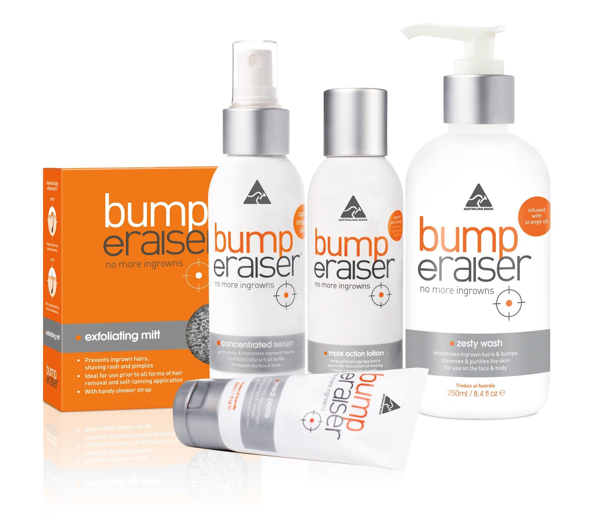 Bump eRaiser Bump Eraiser Exfoliating Mitt for use After Hair Removal To Reduce the Chances of Ingrown Hairs or before Tanning