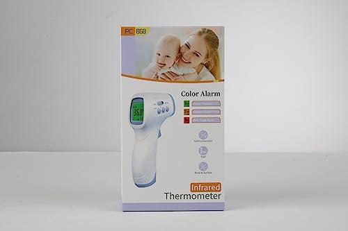 KKmier Thermometer for Adults, KKmier Digital Forehead Thermometers, Non Contact Infrared Temperature Checker for Adults Children Baby, Thermometer Gun with Fever Alarm, 2s Readings, 99 Measurement Memory