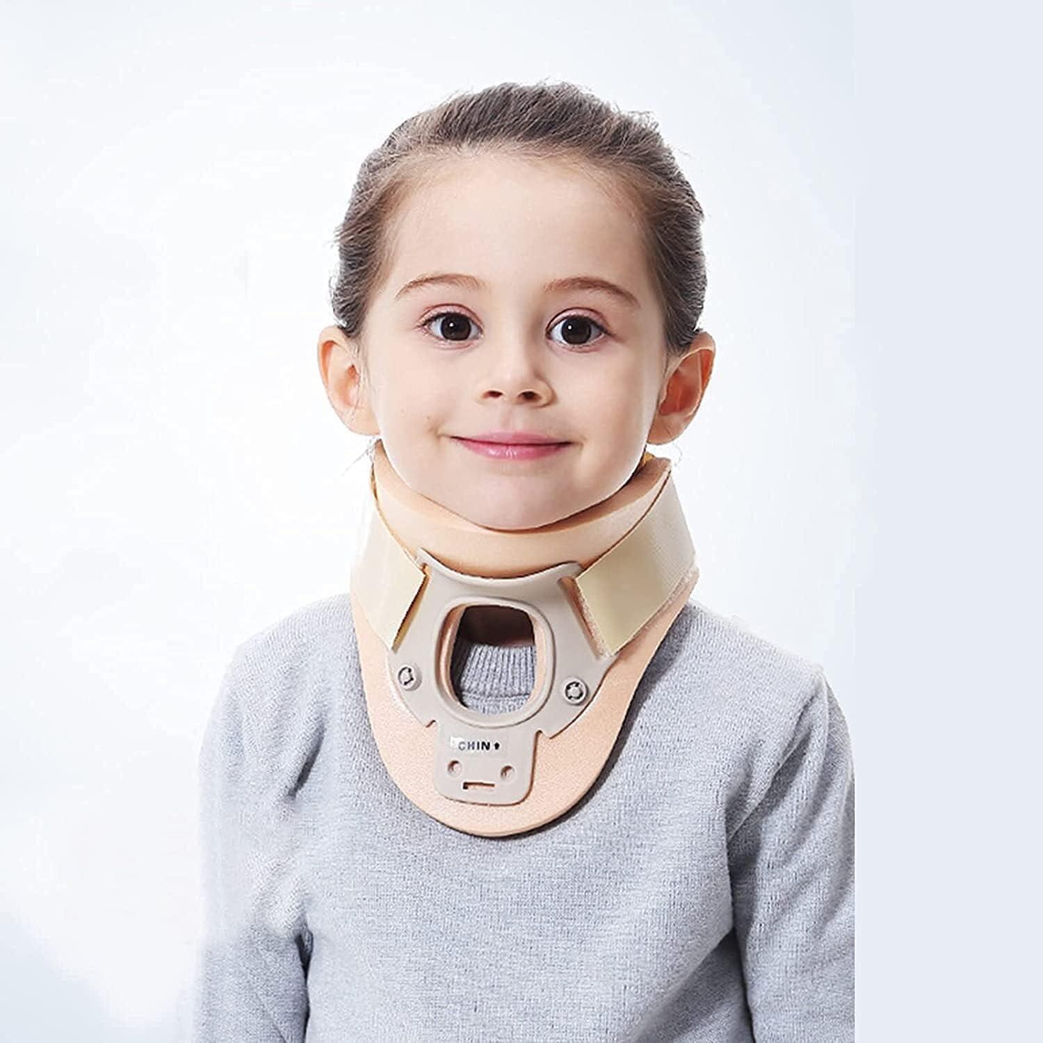 LMEIL Kids Neck Support Brace,Children\'s Neck Brace,Baby Torticollis Corrector,Front and Rear Vent Design,Relieve Neck Pain,Suitable for Postoperative Fixation and Joint Support