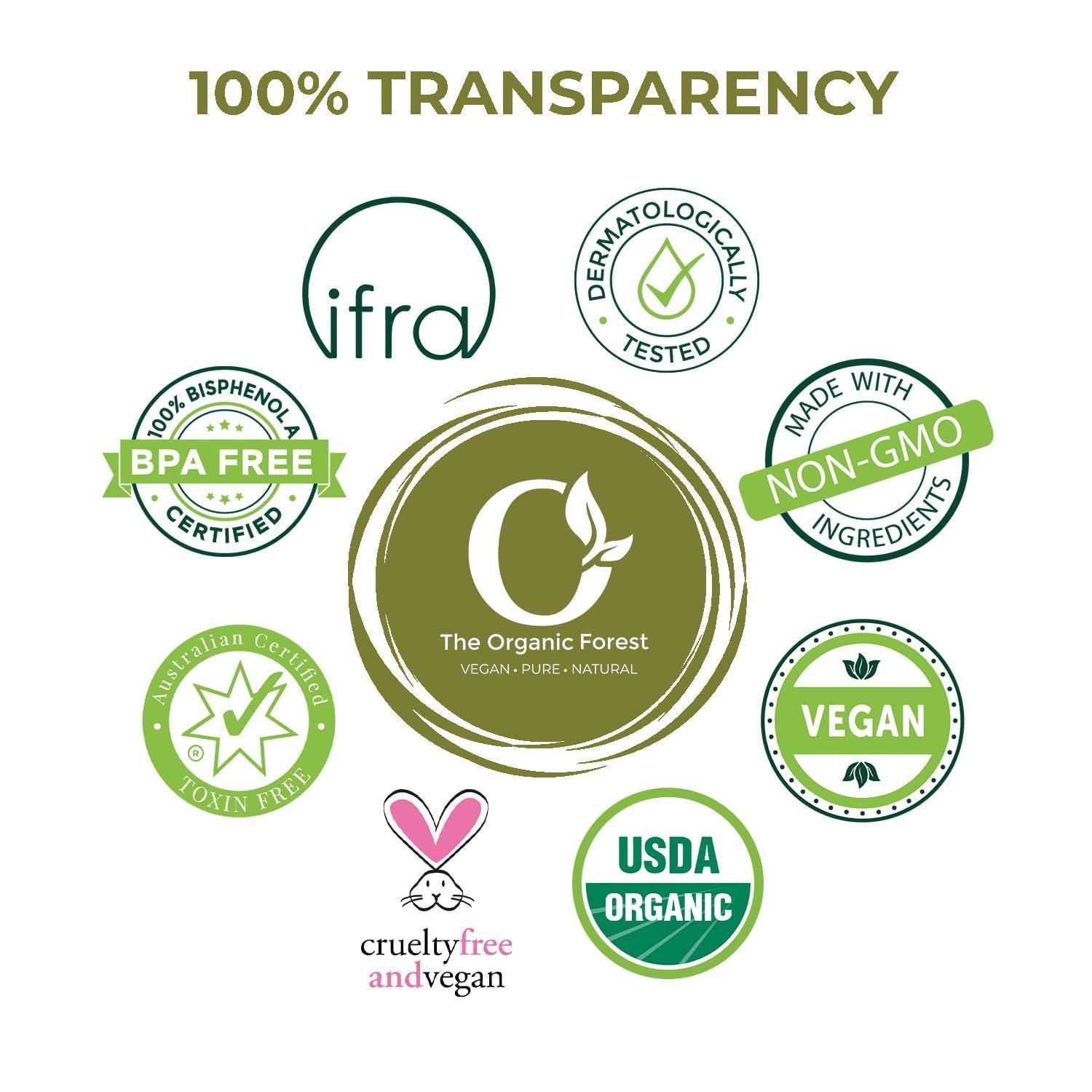 The Organic Forest  VEGAN . PURE . NATURAL 100% Pure & Natural Oregano Essential Oil, Reduce Itchiness, Skin Prtotection | Resistant Support Oil of Oregano | Strong & Premium Oregano Oil Drops | Fights Bacteria and Reduce Infections