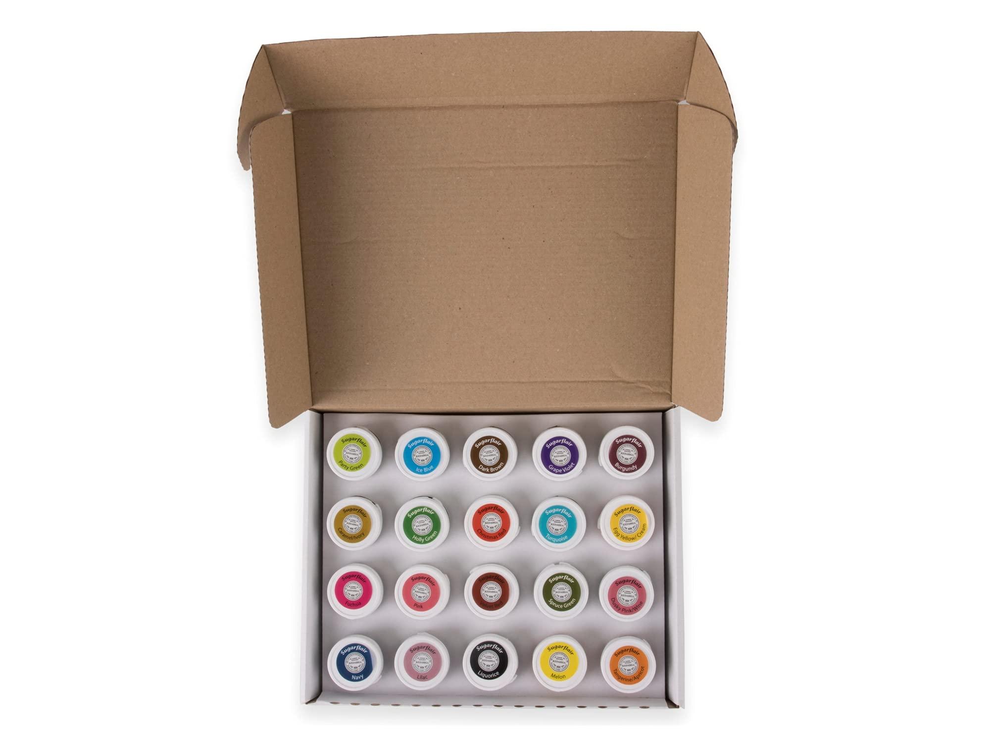 Sugarflair Colours Sugarflair Spectral Paste Food Colouring Essentials Collection 20 x 25 Gram Set