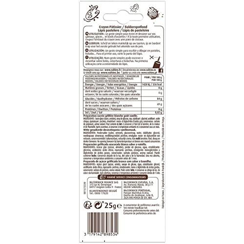 Vahine Vahin - Pencil Patissier Vanilla 25G - Lot of 4