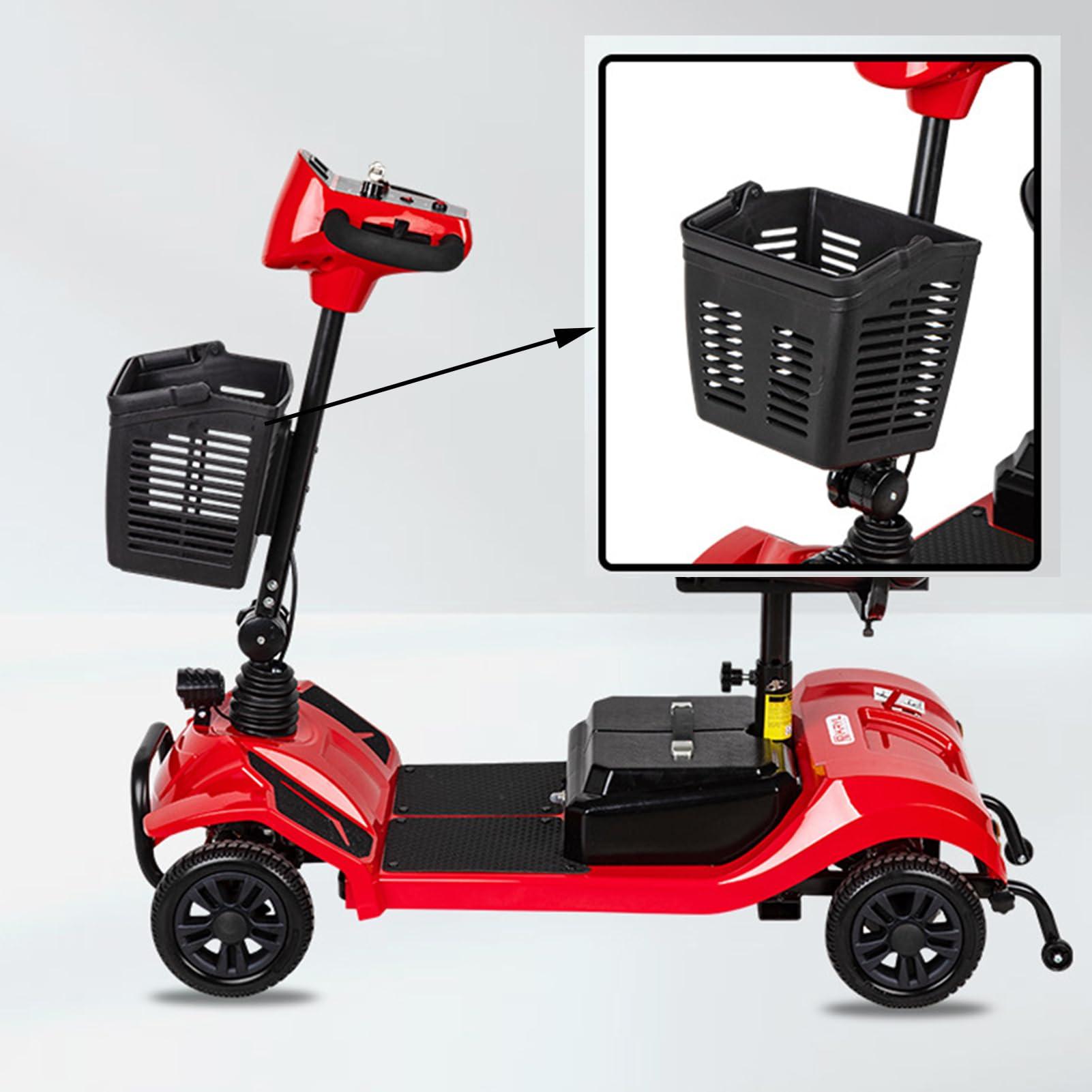 HURRISE HURRISE Mobility Scooter Basket,Large Front Basket Wheelchair Bags Baskets,Handle Portable Universal High Capacity Weather Resistance Scooter Accessories