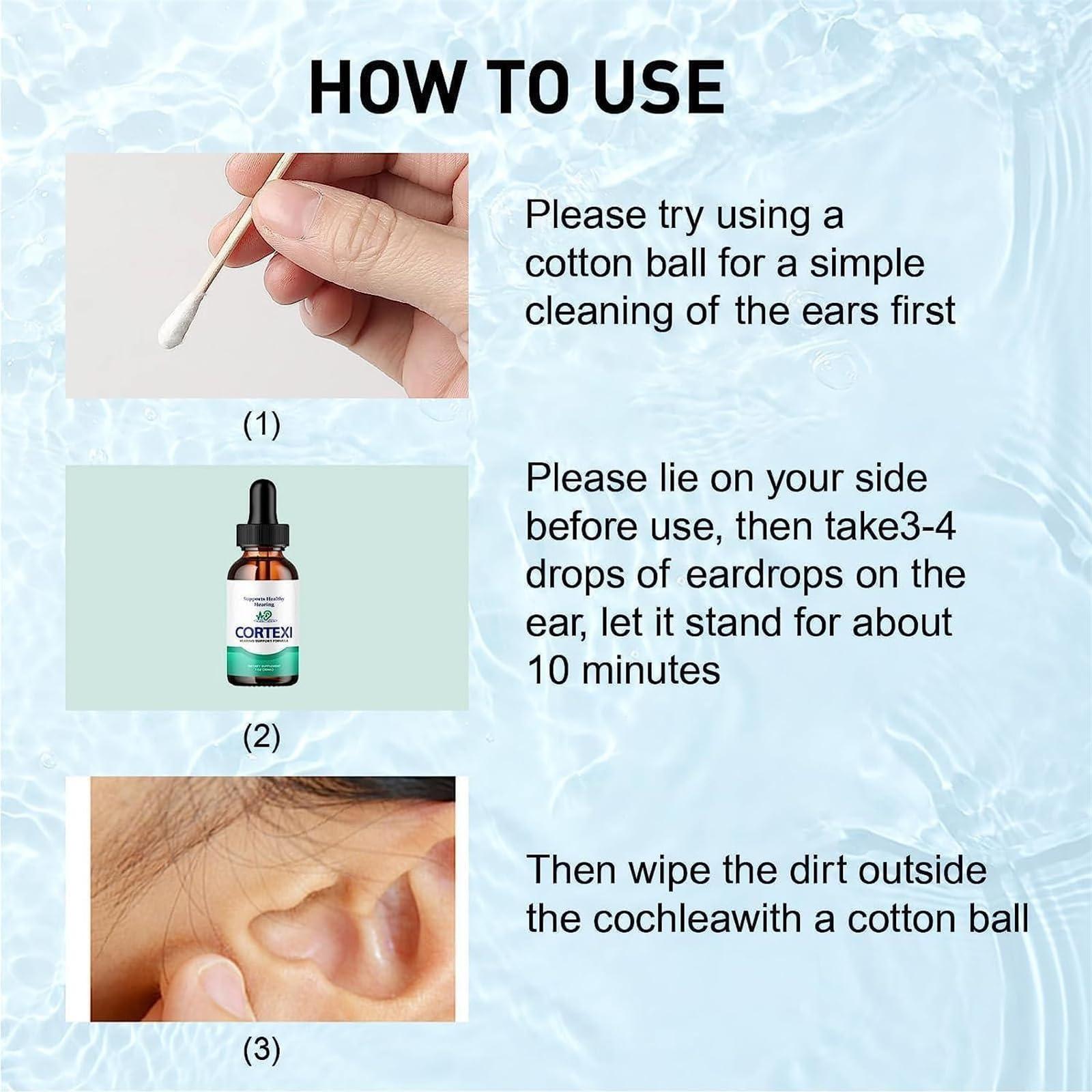 Yanobia Cortexi Drops - for Ear Health, Hearing Support, Healthy Eardrum, Cortexi Hearing Support Supplement, Promotes Auditory Clarity, Supports Healthy Hearing (2Pcs)