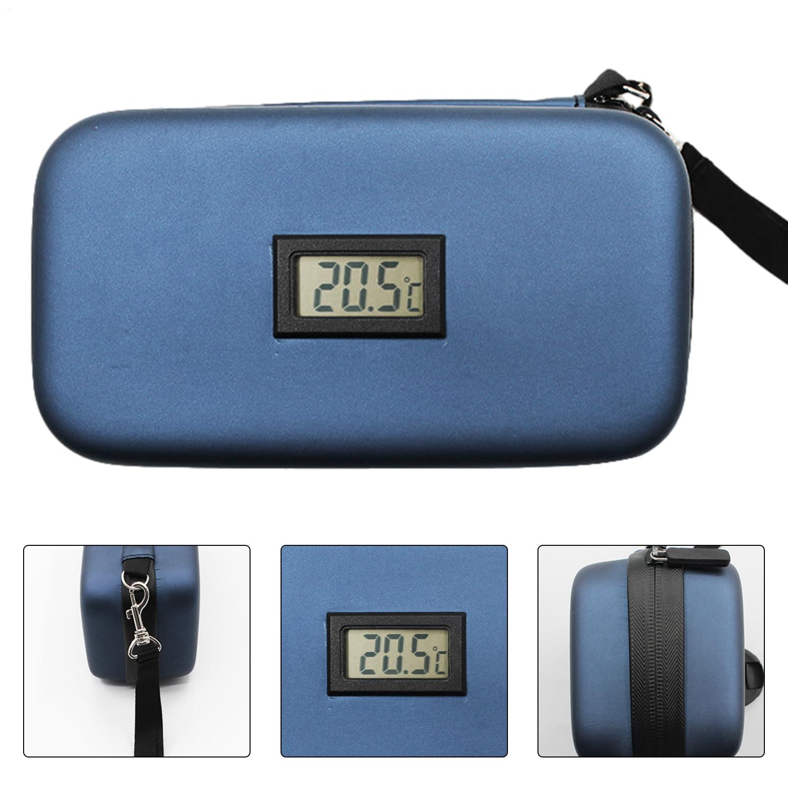 FreshCart Basics Medication Cooler for Travel - Medication Cooler, Medication Tool | Real-Time Temperature Monitoring and LCD Digital Display, Long Lasting Insulation Medication Bag (1pc)