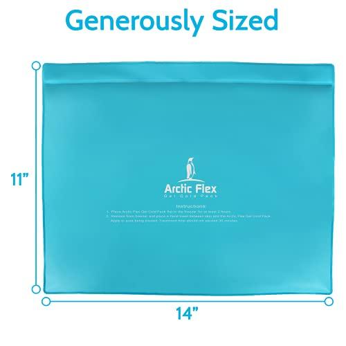 Arctic Flex Arctic Flex Reusable Gel Ice Pack - Cold Therapy Ice Bag - Medical Freezer Pad - Hot/Heated Compress Wrap for Knee, Shoulder, Back and Ankle - Flexible, Soft & Instant