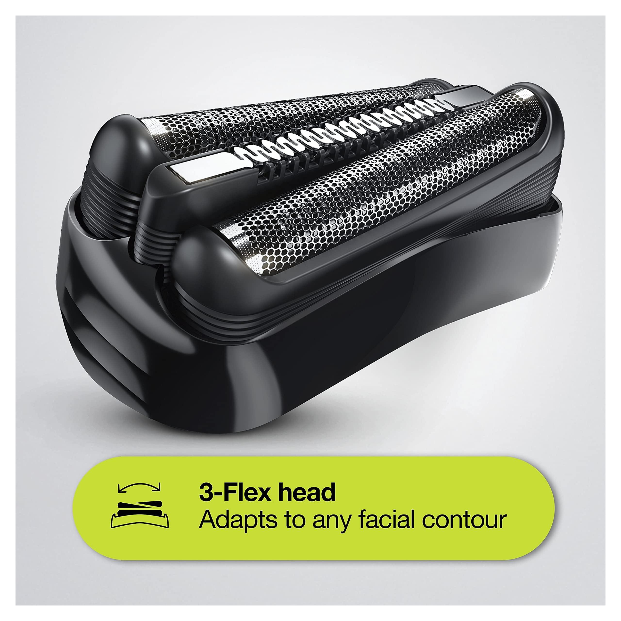 Braun Braun Series 3 Electric Shaver For Men with Precision Beard Trimmer, UK 2 Pin Plug, 300s, Black Razor