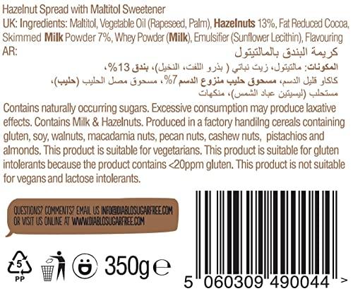 :Diablo Diablo NO ADDED SUGAR Hazelnut Chocolate Spread 350g
