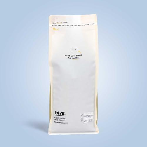 Rave Coffee Rave Coffee - Swiss Water Decaf Blend - Filter Grind Freshly Roasted and Ground Coffee 1Kg