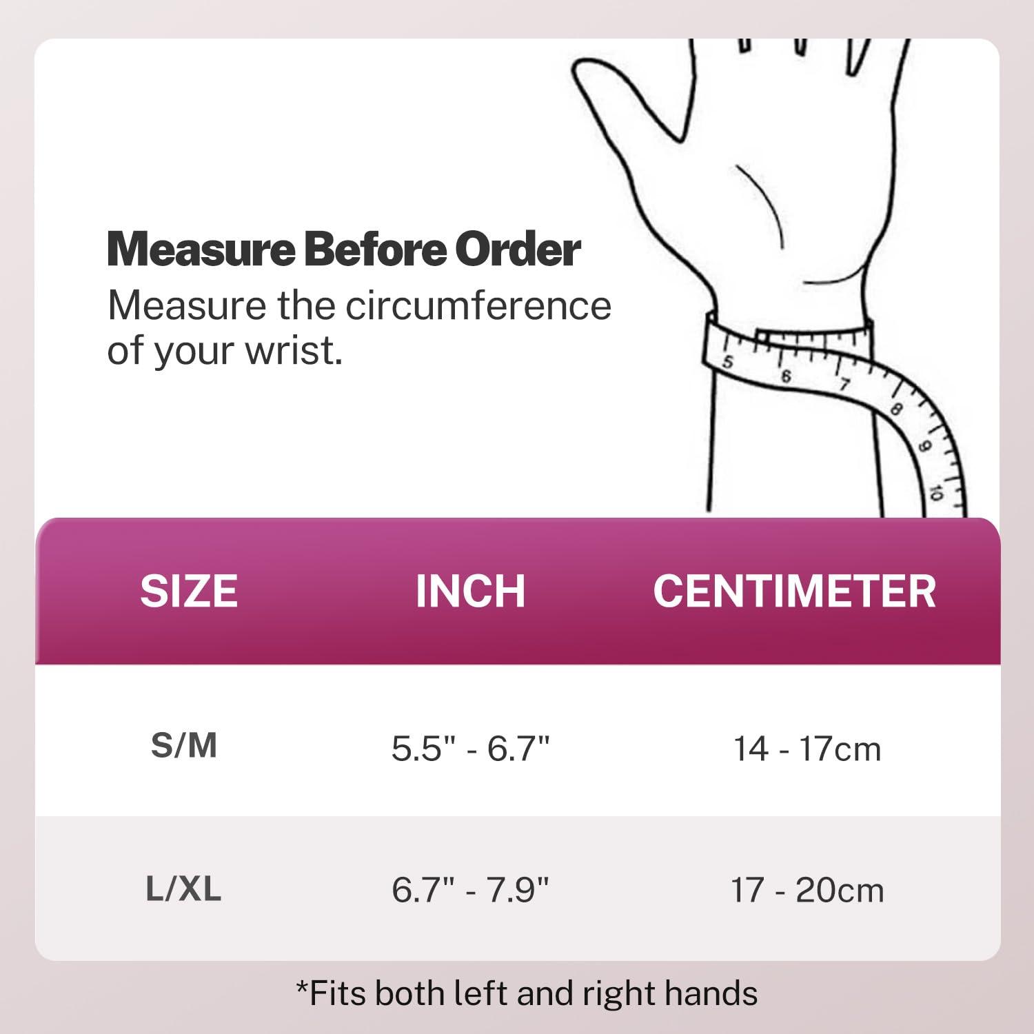 Fitomo Fitomo 0.5 mm Ultra-Thin Wrist Support with Soft Thumb Opening for Mild Carpal Tunnel, Tendonitis Arthritis, Double Compression Hand Support for Women, Wrist Brace for Sports Work Typing Sleeping