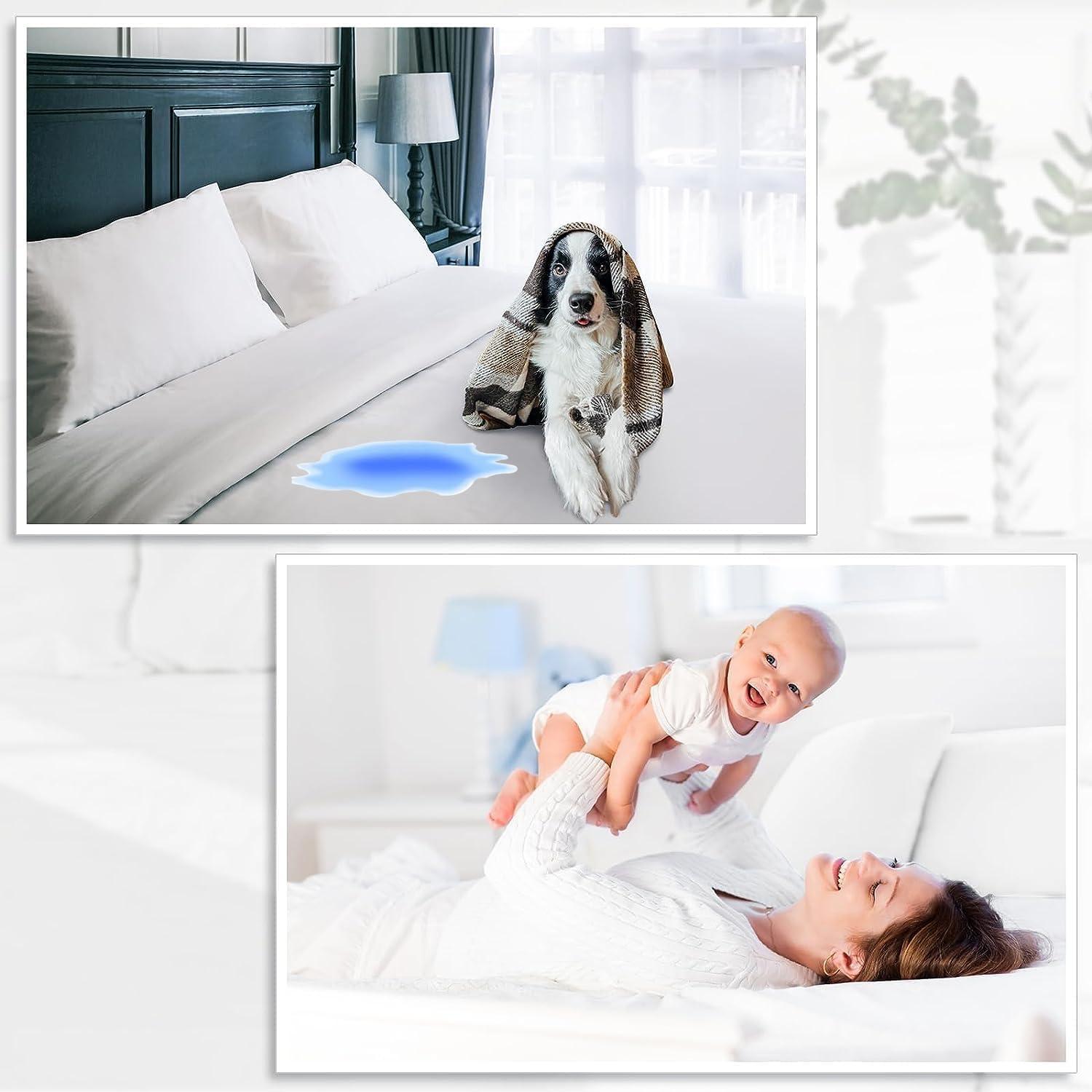 WYFKYMXX Waterproof Duvet Protector -Ultra Soft Cotton Breathable- Incontinent Prevention Duvet Quilt Protector Zippered for Elderly,Children,Pets. (Quilt cover