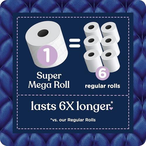 Quilted Northern Quilted Northern Ultra Plush Toilet Paper, 8 Super Mega Rolls = 48 Regular Rolls, 3X Thicker*, 3 Ply Soft Toilet Tissue