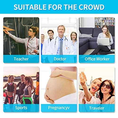 MEILYLA MEILYLA Compression Pantyhose 20-30mmHg Support Stockings Compression for Women Opaque Closed Toe Tights Varicose Veins, Beige-l, L-X-L