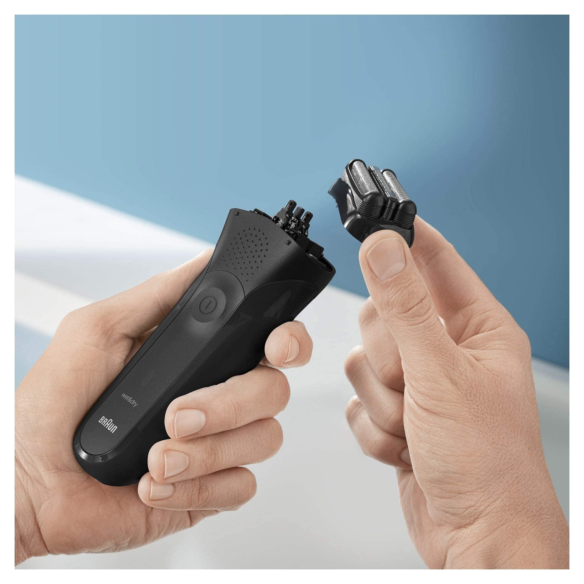 Braun Braun Series 3 Electric Shaver For Men with Precision Beard Trimmer, UK 2 Pin Plug, 300s, Black Razor