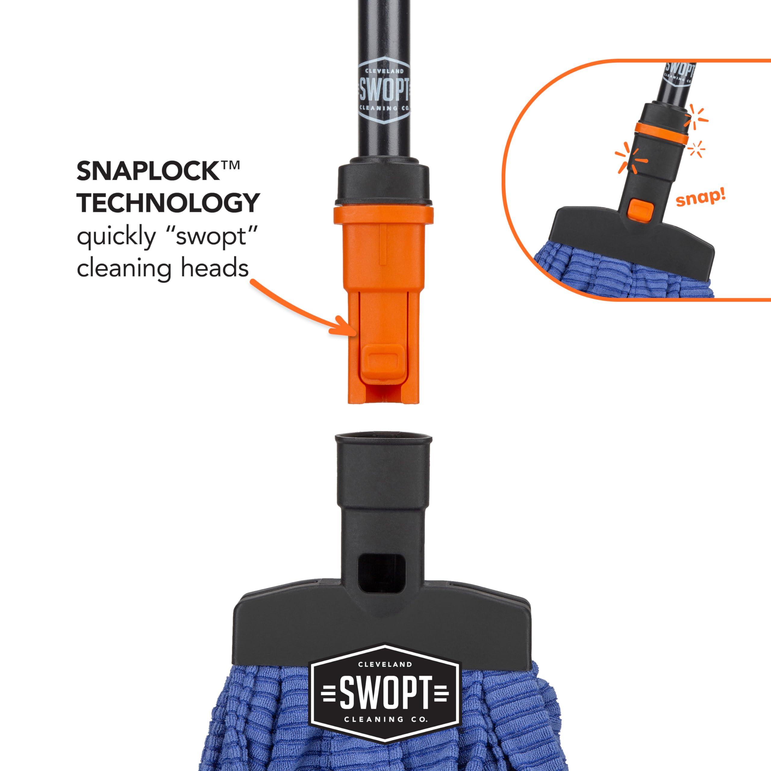 SWOPT SWOPT Microfiber Mop Head Microfiber Dust Mop Head for Use on Wood, Laminate and Tile Floors, Lint Free Cleaning Head Only, Handle Sold Separately, 5111C6