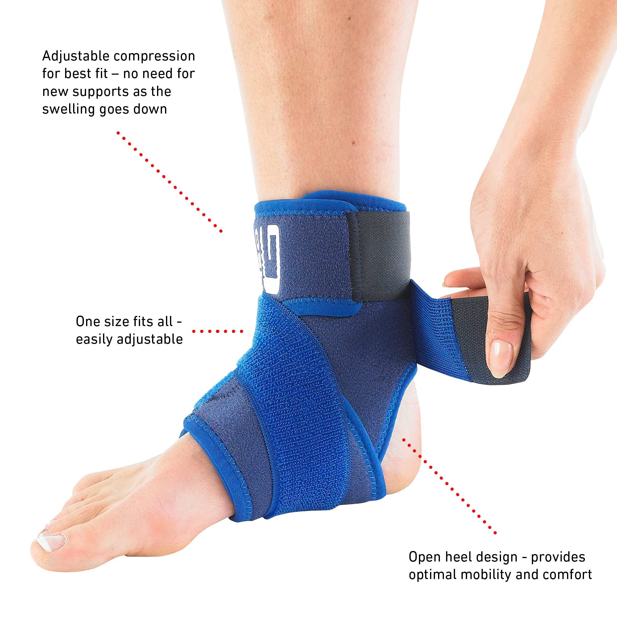 Neo-G Neo-G Ankle Support Brace Figure 8 Ankle Strap Support Neoprene Ankle Support for Ligament Damage, Arthritis, Ankle Brace for Sprained Ankle, Weak Ankles Ankle Wrap Adjustable Compression
