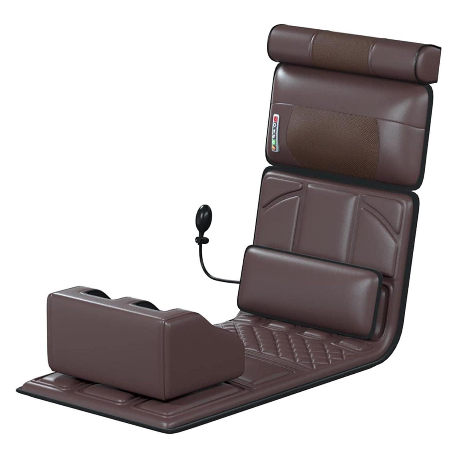 Generic Full Body Massage Mat with Heat, Massage Mattress Chair Pad with 10 Vibrating Motors, Neck Shiatsu Massage and Roller Massage for Foot Lower Back Neck Leg Shoulder Hip Heating Pad