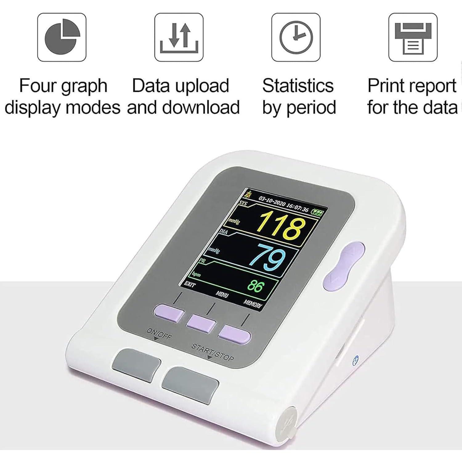 GXLDIANPU Veterinary Blood Pressure Monitor Cuff, Veterinary Electronic Sphygmomanom, with 3 Cuffs, Large Capacity Storage Of 100 Sets Of Data, 2.8-inch Color LCD Display, for Dog/cat/Pets Animal Care
