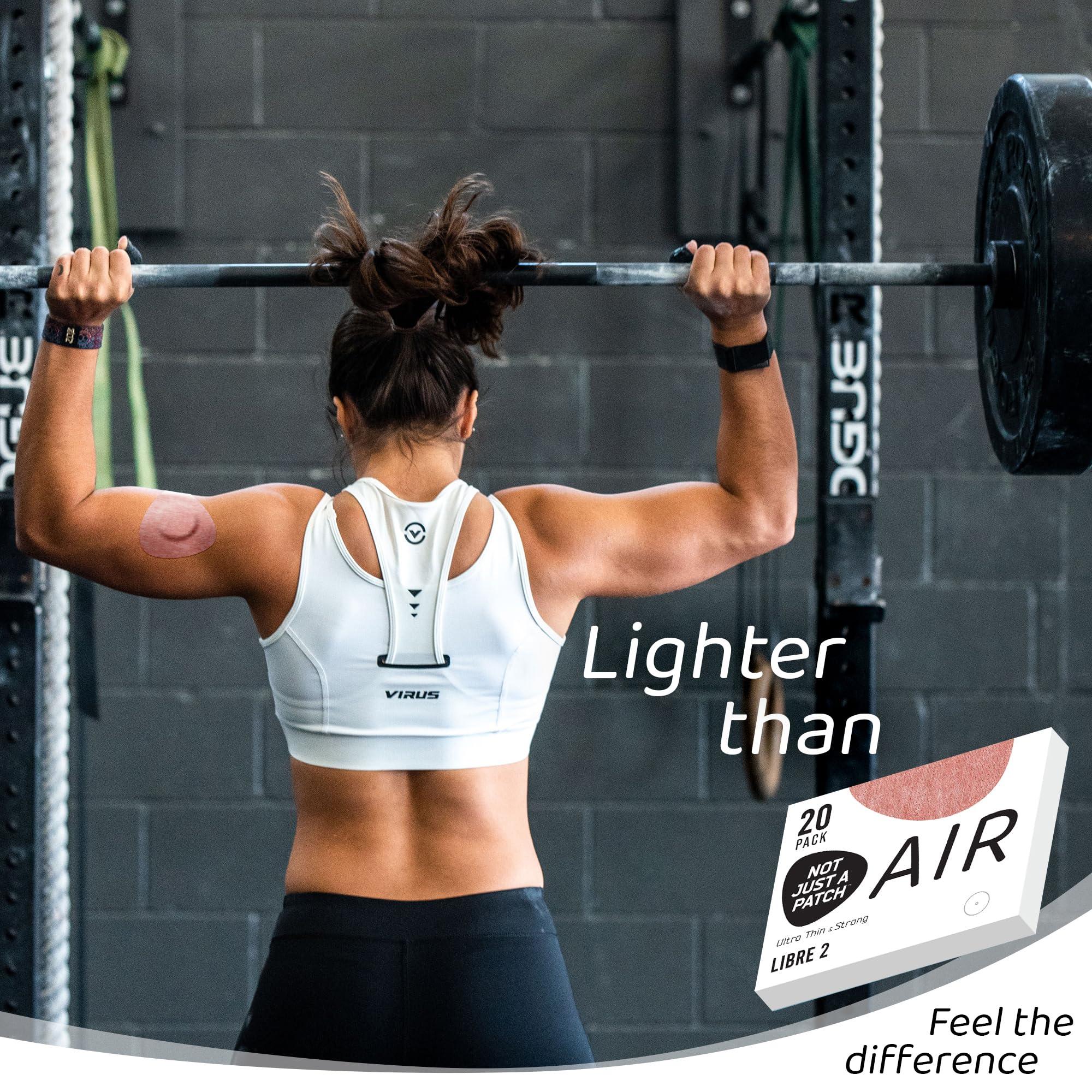 NOT JUST A PATCH Not Just A Patch Freestyle Libre 2 Covers (20 Pack) - Thin, Strong and Light, Ultra-Long 14 Day Adhesion - Durable Lingo CGM & Libre 2 Sensor & Protector Patches - Air Libre 2 Brown