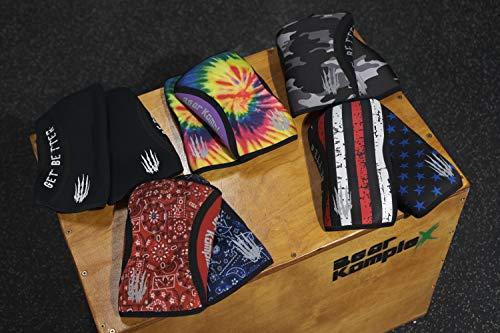 Bear KompleX Bear KompleX Compression Knee Sleeves, Fitness & Support for Workouts & Running. Sold in Pairs-Cross-fit Training, Weightlifting, Wrestling, Squats & Gym Use. 5mm&7mm Thick, Multicolor Options