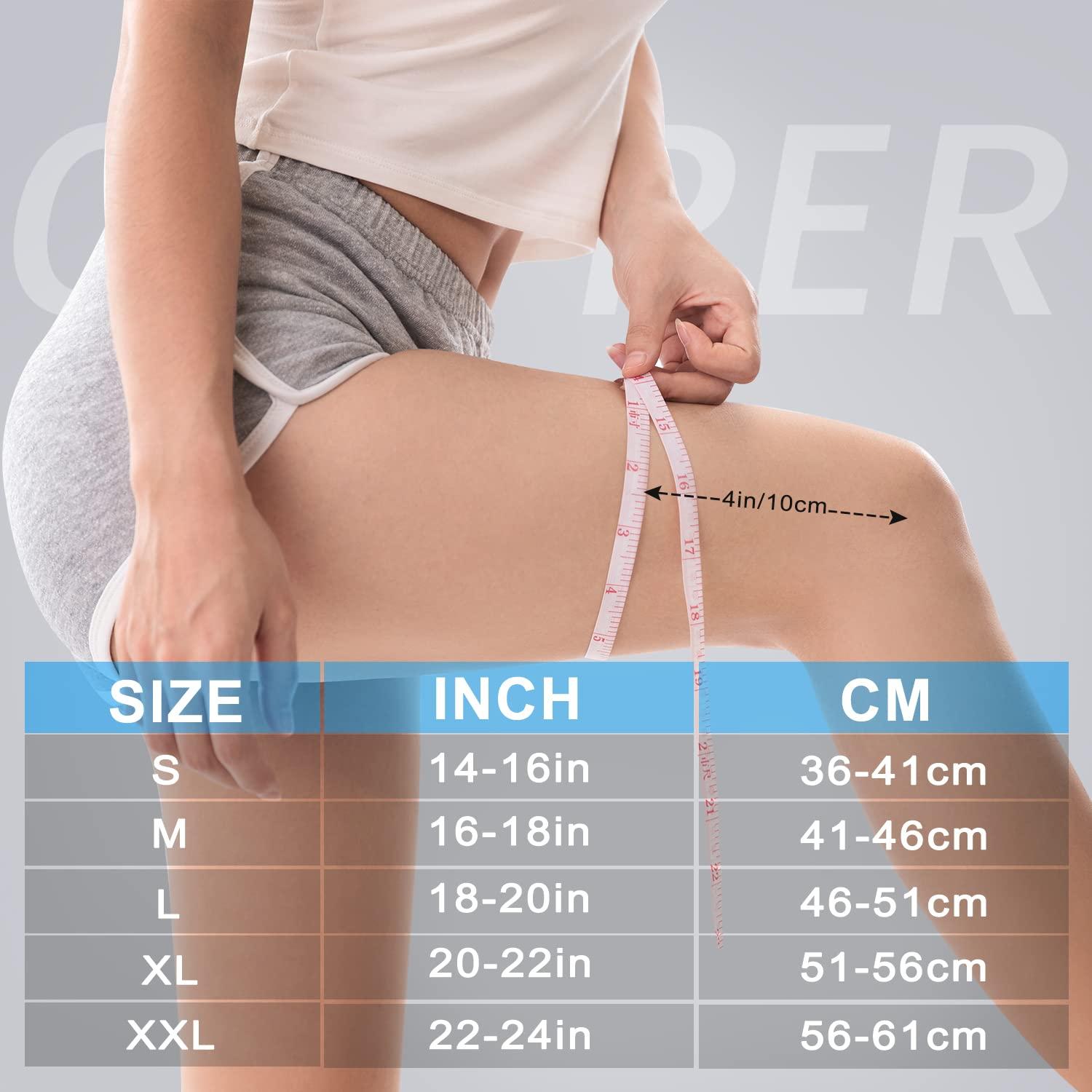 JHVW JHVW Copper Knee Braces for Knee Pain(2 pack)- Knee Compression Sleeve Support for Men & Women,Arthritis,Working Out