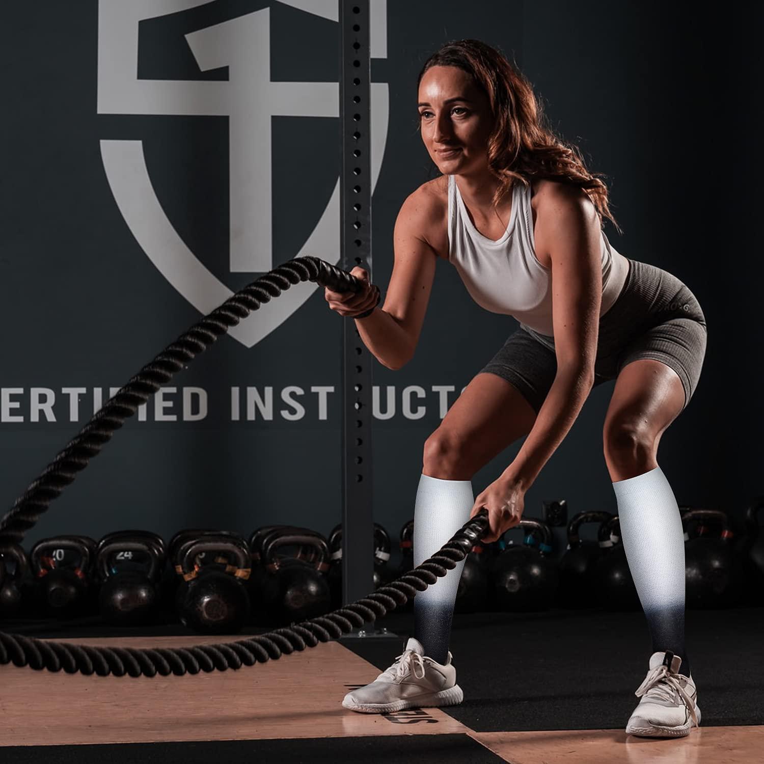 Aoliks Tie-dye Compression Socks for Women & Men Circulation 20-30 mmHg- Best Support for Softball, Nurses, Running, Hiking, Medical