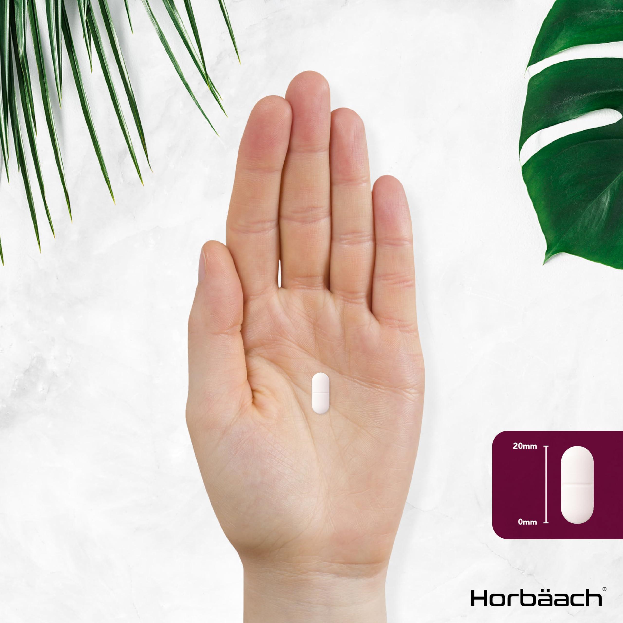 Horbach Potassium Supplement 1500mg with Vitamin C | High Strength Potassium Citrate | Electrolyte Tablets | 120 Count | 100% Vegan | by Horbaach